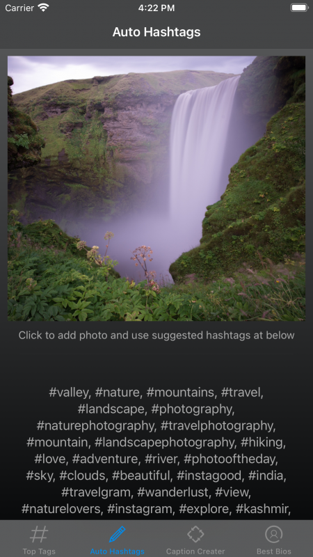 Hashtags for Photos