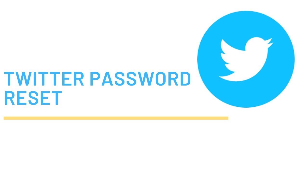 how to reset password on twitter